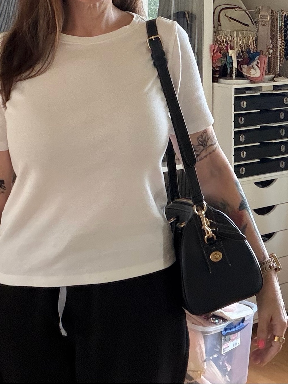 Coach Ruby 25 Satchel, Black with Gold Hardware - Picture 12 of 15